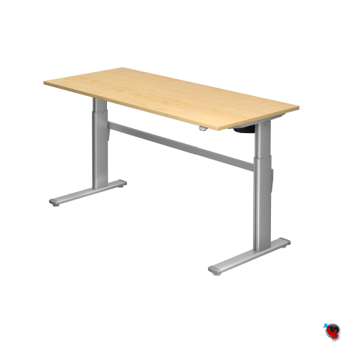 Schreibtisch-System: London-elektrisch verstellbar von 70-120 cm , Platte Ahorn- sofort lieferbar, Preishammer ! 