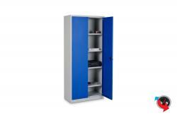Stahlschrank, Stahl Aktenschrank  - Maß: 80 x 38 x 180 cm - Türen blau - sofort lieferbar - Preishammer- Topseller  !